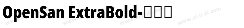 OpenSan ExtraBold字体转换